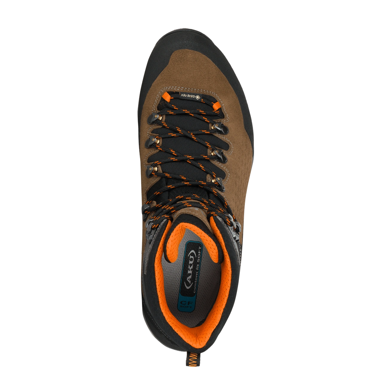 Alterra II GTX: Italian style meets fiery trails. Conquer the outdoors in brown and orange!
