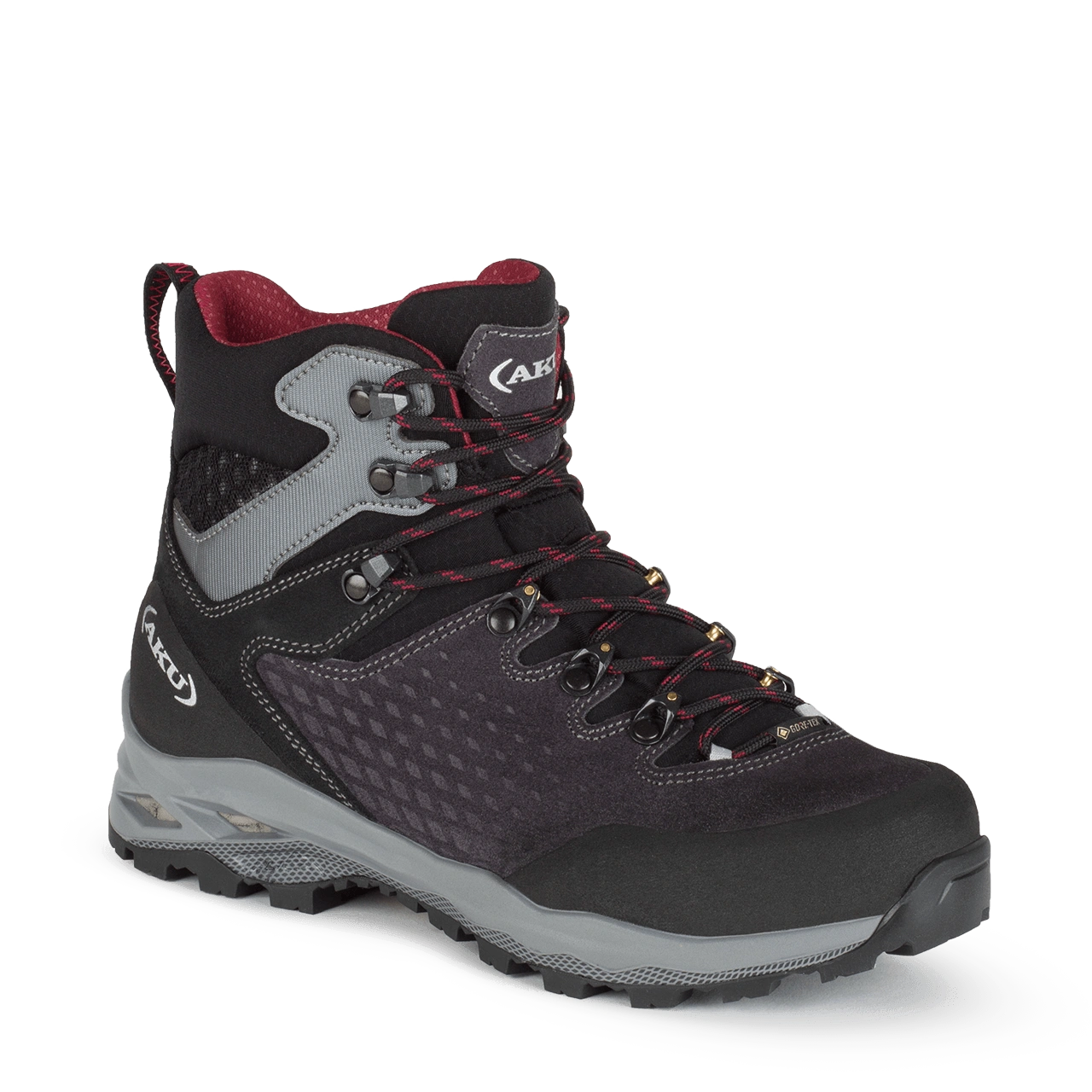 Alterra II GTX: Antracite & Bordeaux Beauty. Wanderlust in Every Step. Embrace the Outdoors, Girl!